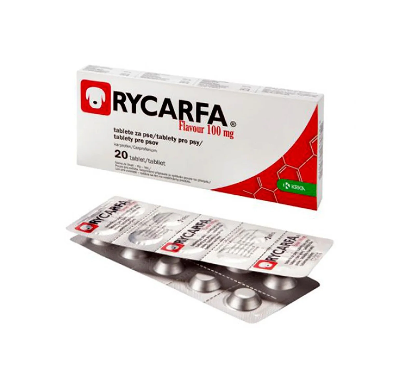 Krka Rycarfa Flavour 100 mg – 20 tableta