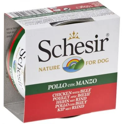 Schesir Dog Piletina i Govedina – 6×150 g
