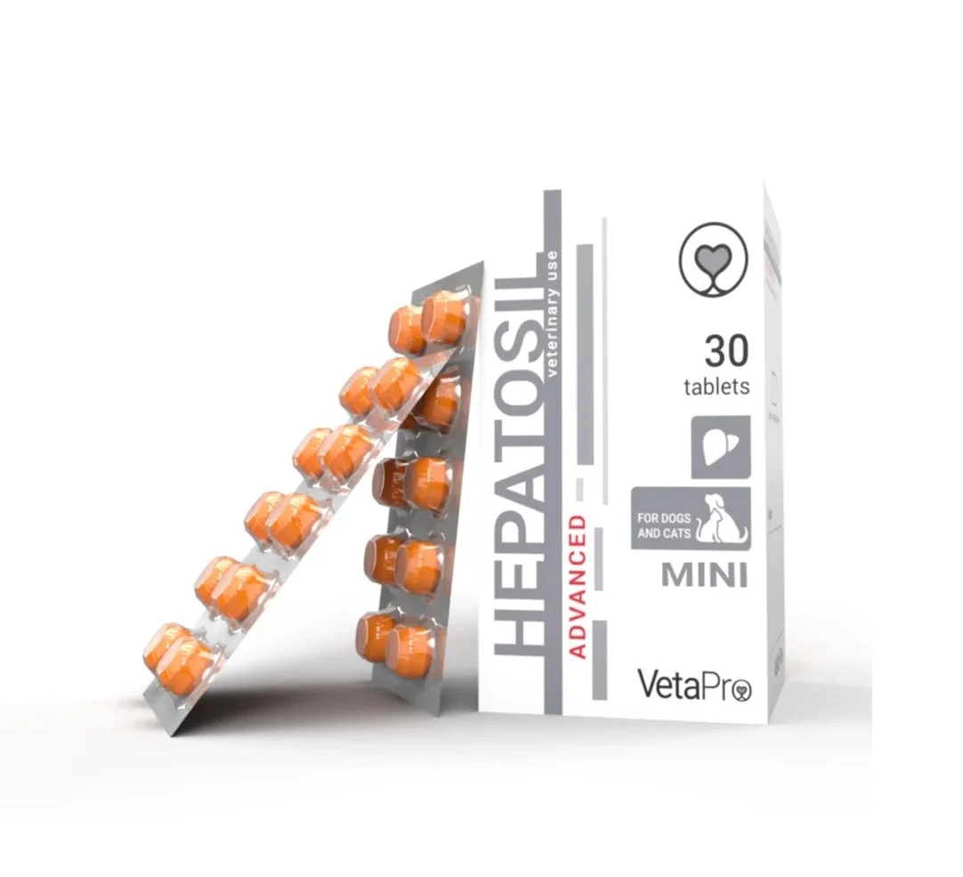 VetaPro Hepatosil Advanced Mini – 30 tableta