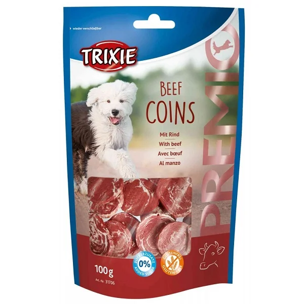 TRIXIE Premio Beef Coins – 100 g