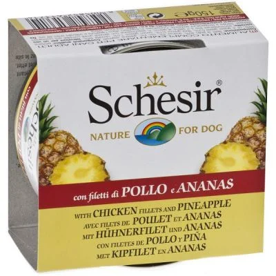 Schesir Dog Piletina i Ananas – 6×150 g