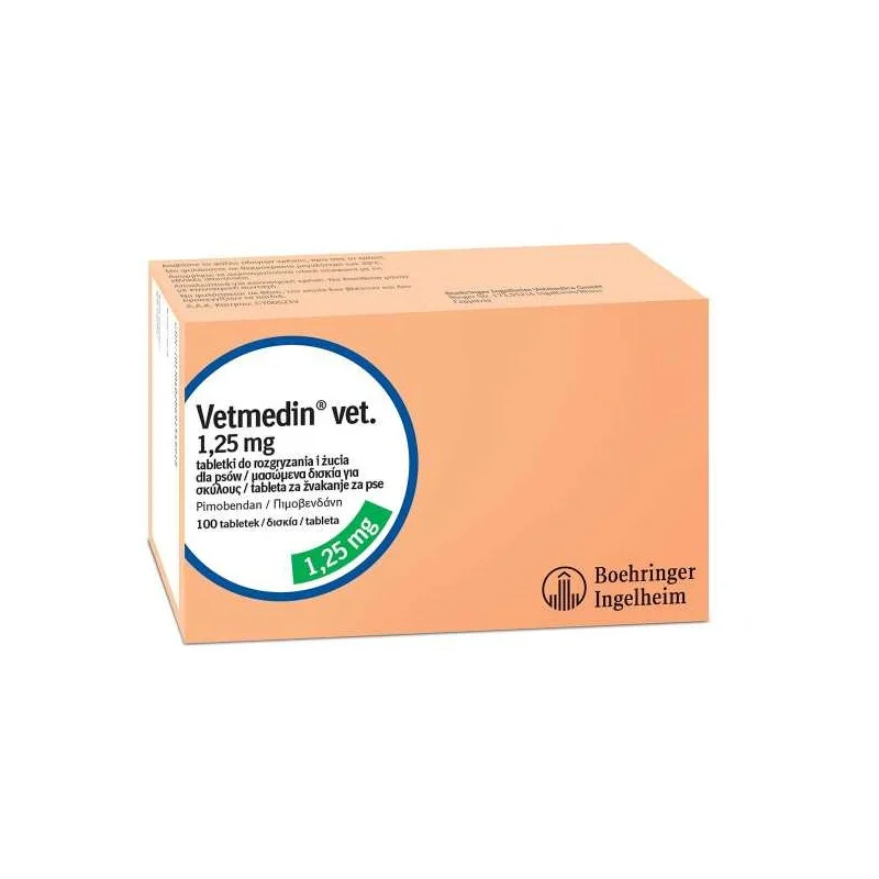 Vetmedin 1,25 mg – 100 tableta