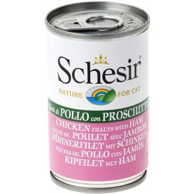 Schesir Cat Piletina i Šunka u želeu – 6×140 g