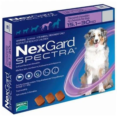 NexGard SPECTRA L – za pse 15-30 kg