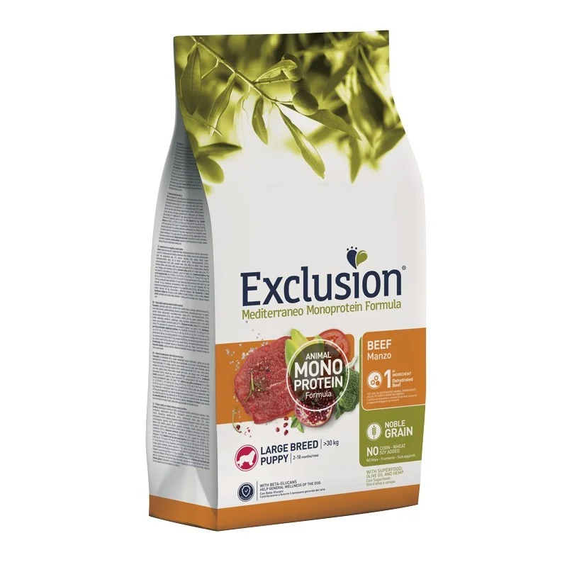 Exclusion Puppy Beef Large Breed – 12 kg