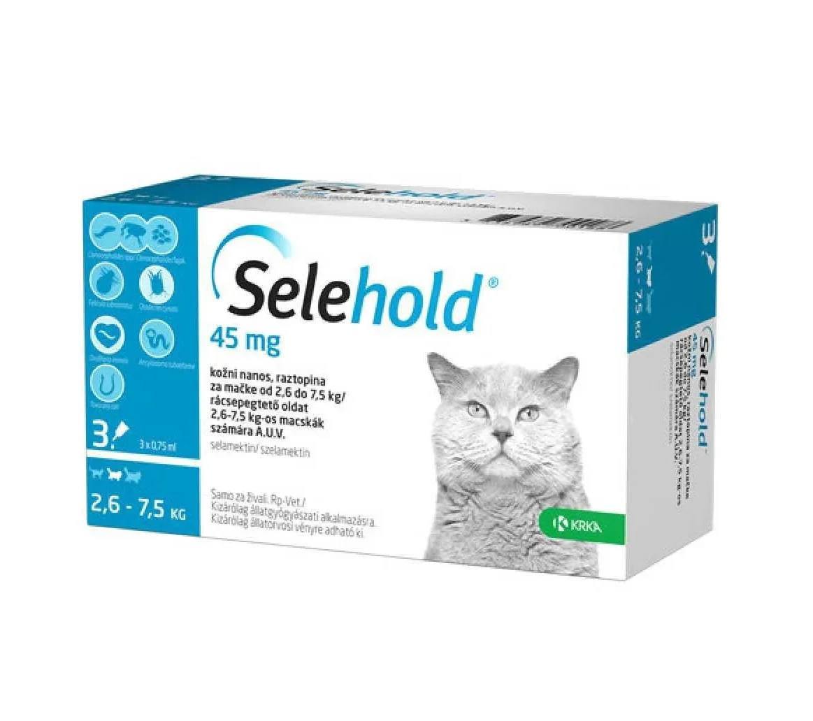 SELEHOLD – spot on, za mačke 2,6-7,5 kg