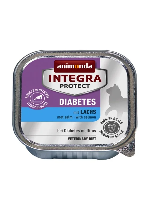 Animonda Integra Protect Cat Diabetes Salmon – 16×100 g