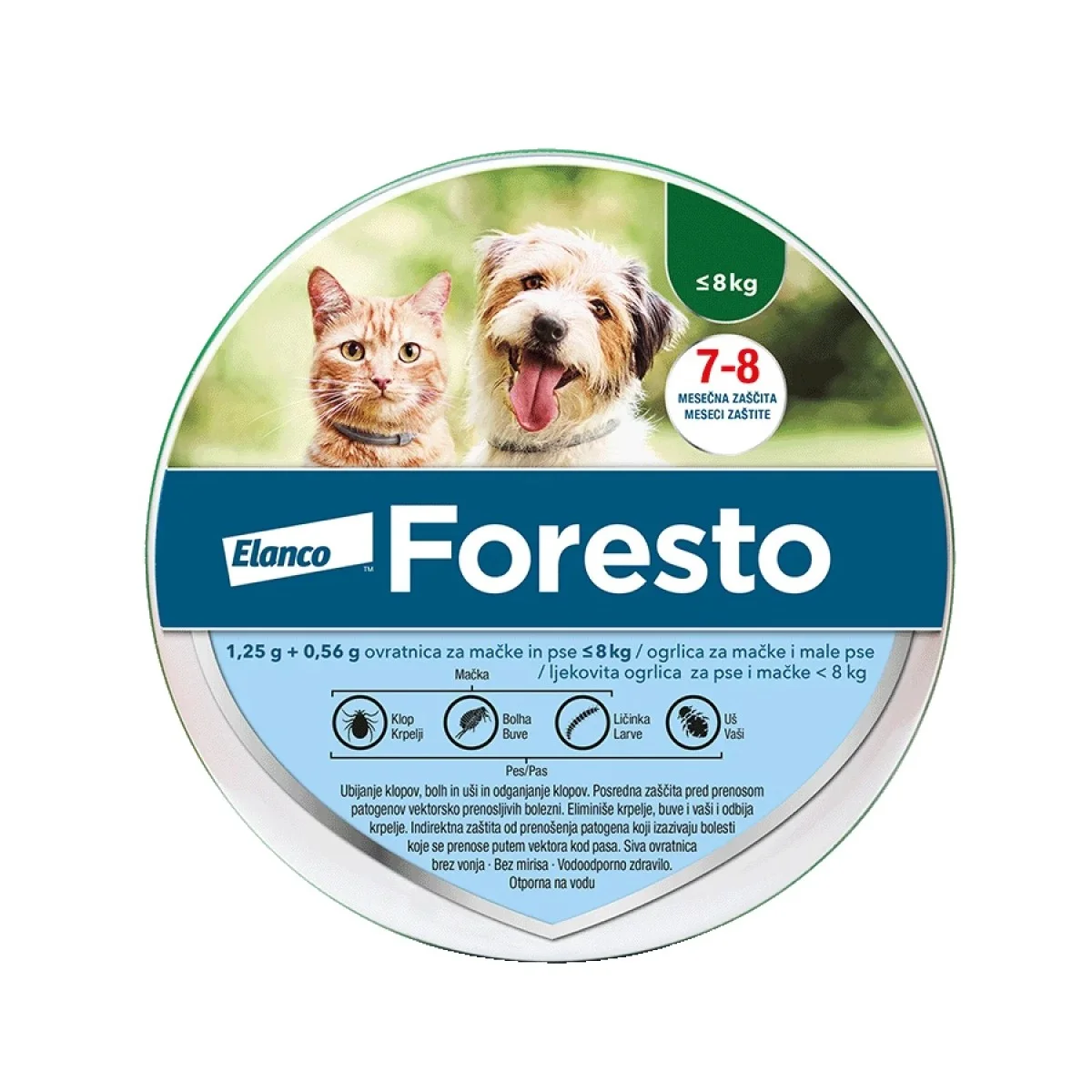 FORESTO – ogrlica za manje pse 38 cm