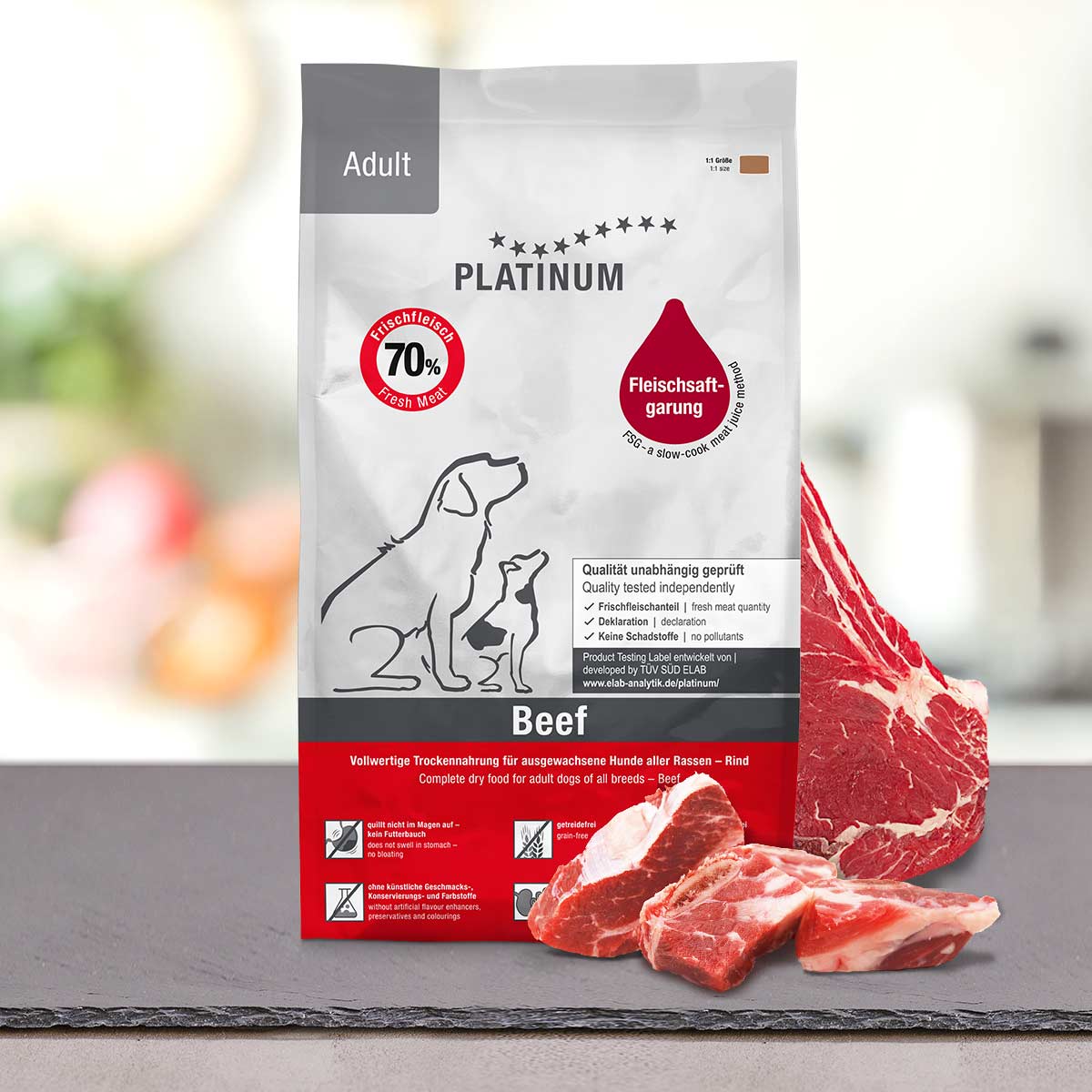 Platinum Adult Beef+Potato – 1,5 kg