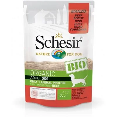 Schesir Dog BIO Organic Govedina – 12×85 g