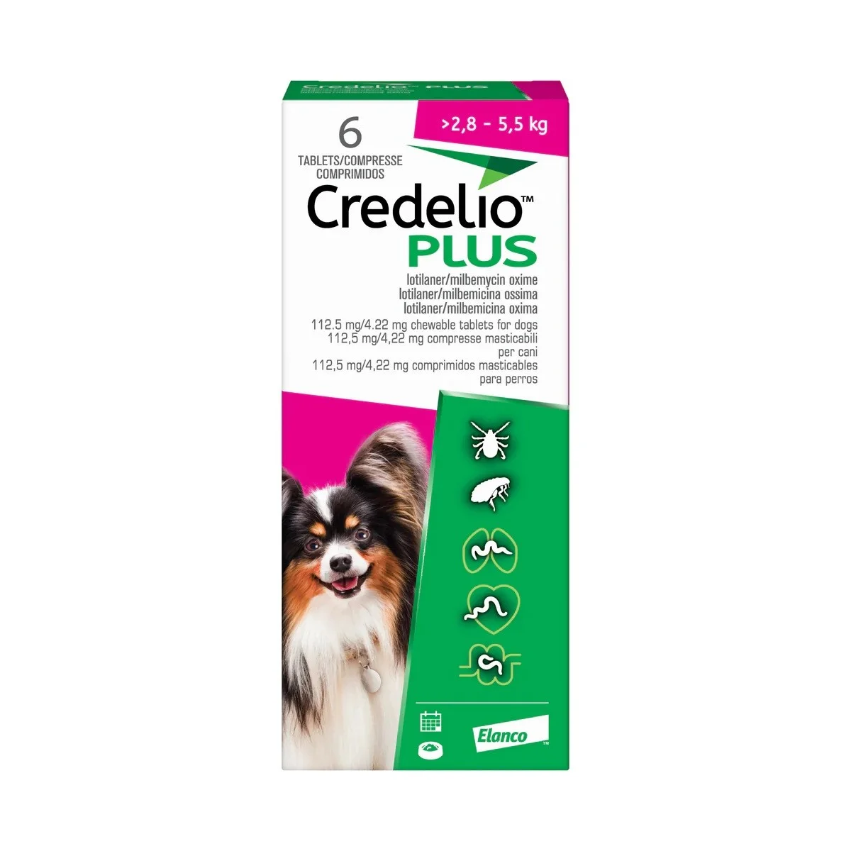 Credelio Plus – za pse 2,8-5,5 kg
