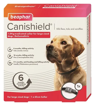 Canishield L – antiparazitska ogrlica 65 cm za pse