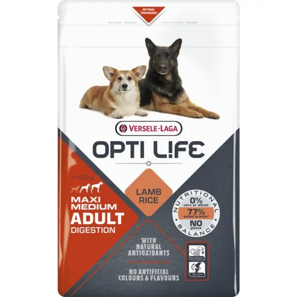 Opti Life Adult Digestion Medium&Maxi – 12,5 kg
