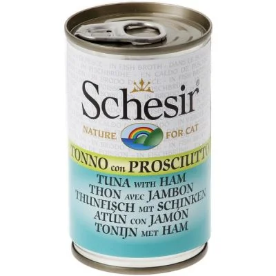 Schesir Cat Tunjevina i Šunka u brodetu – 6×140 g