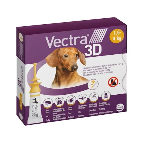 CEVA Vectra 3D – za pse 1,5-4 kg