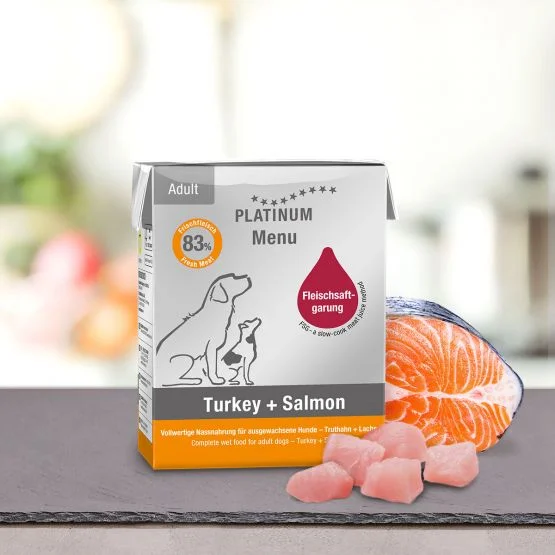 Platinum Menu Turkey+Salmon – 12×375 g