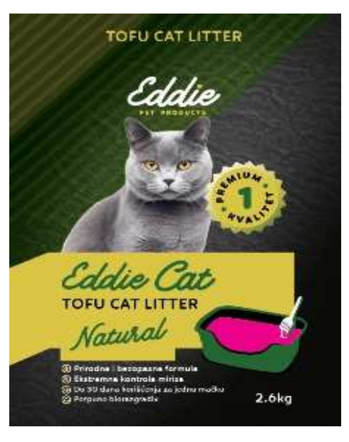 EDDIE Cat Tofu natural 2.6kg / 7l