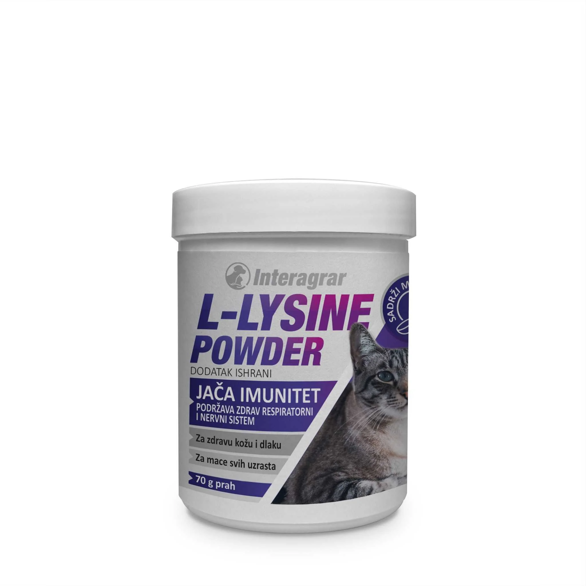 L-LYSINE POWDER dodatak ishrani za macke svih uzrasta70 g prah