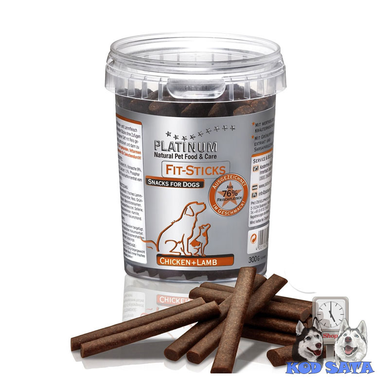 Platinum DOG Poslastica Fit-Sticks Piletina i Jagnjetina 300 g [EN]