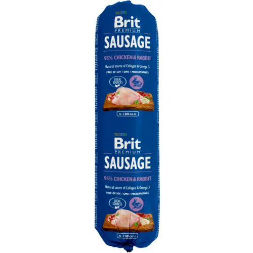Brit PND kobasica piletina&zečetina 800 g
