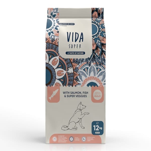 VIDA SUPER WITH SALMON, FISH & SUPER VEGGIES ADULT DOG MEDIUM & LARGE BREED 2 KG