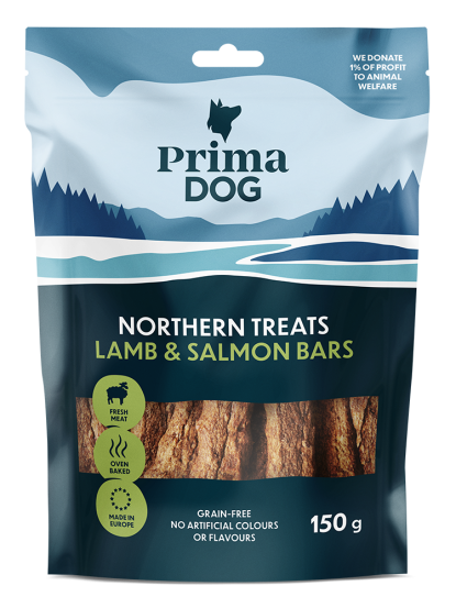 Prima Northern treats - Lamb & Salmon bars 80g