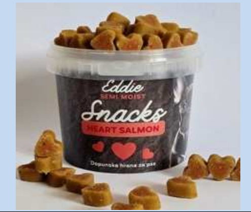 EDDIE semi moist HEART SALMON 200g
