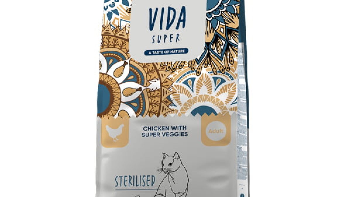 VIDA SUPER STERILISED CHICKEN WITH SUPER VEGGIES ADULT CAT 10 KG