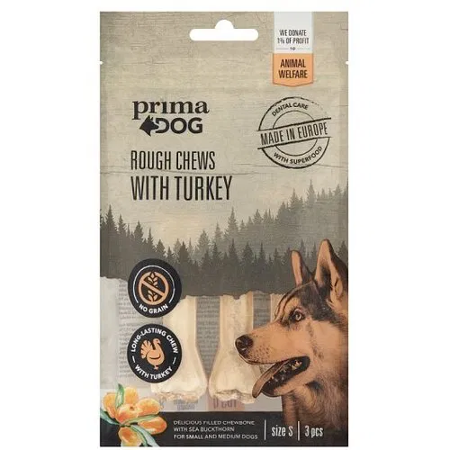 Prima Rough chews - Turkey with sea buckthorn L 13.5cm 140g