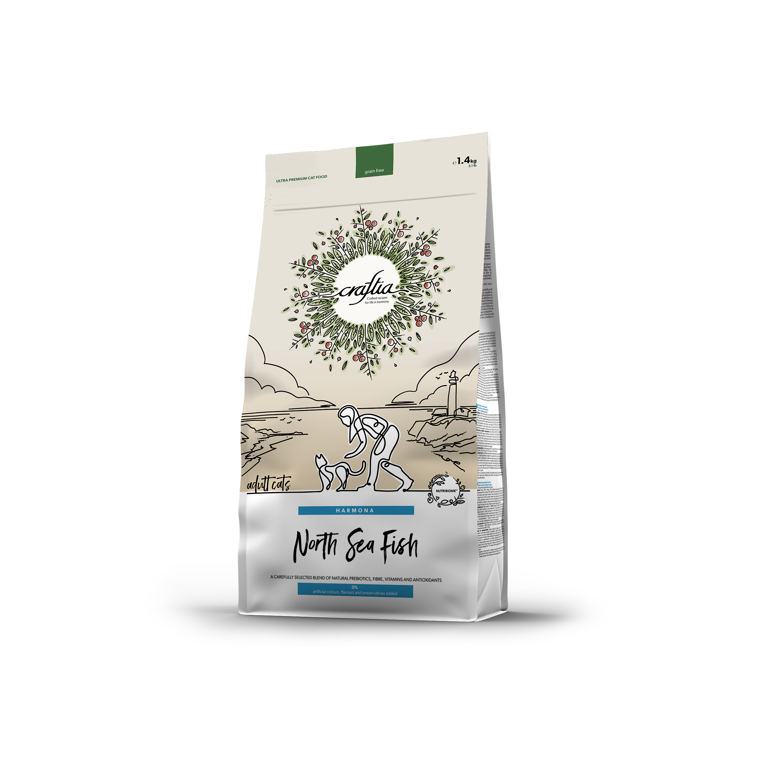 CRAFTIA HARMONA NORTH SEA FISH ADULT CAT 1,4 KG [EN]