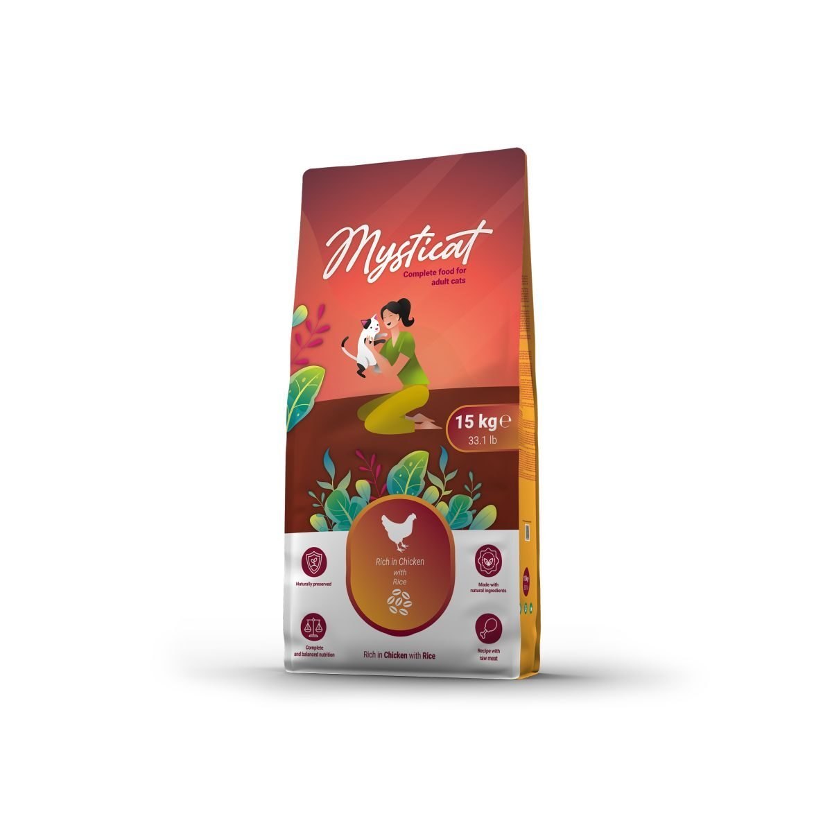 MYSTICAT RICH IN FISH WITH RICE ADULT CAT 2 KG