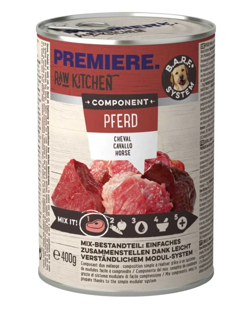 PREMIERE DOG Raw Kitchen Component Konjetina 400g konz [EN]
