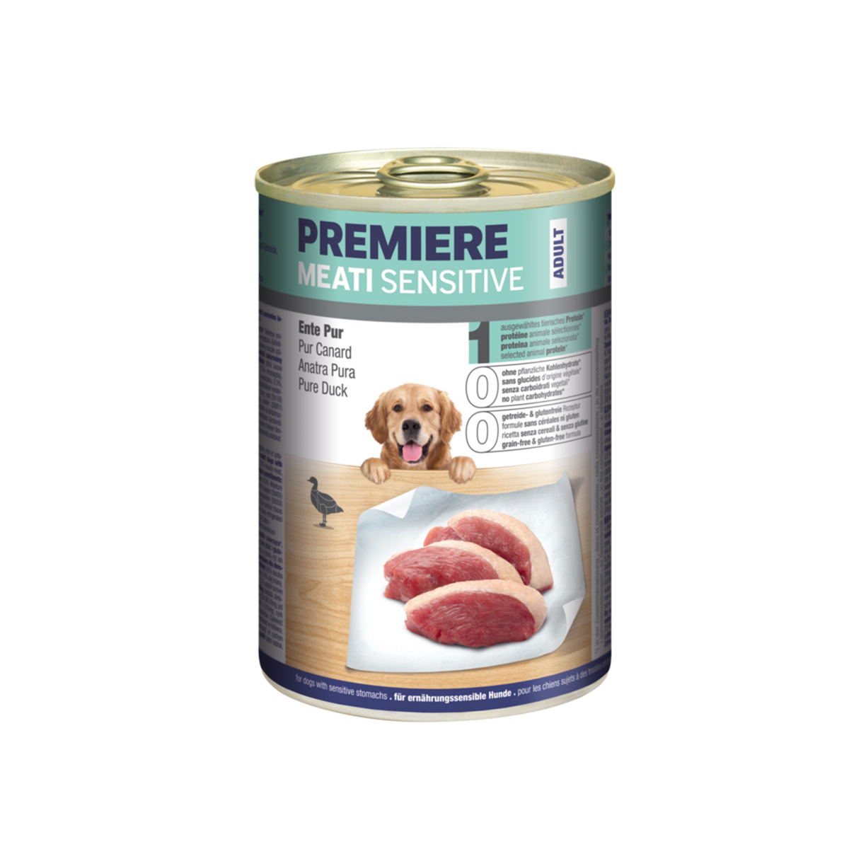 PREMIERE DOG Meati Sensitive Pačetina 400 g konz [EN]