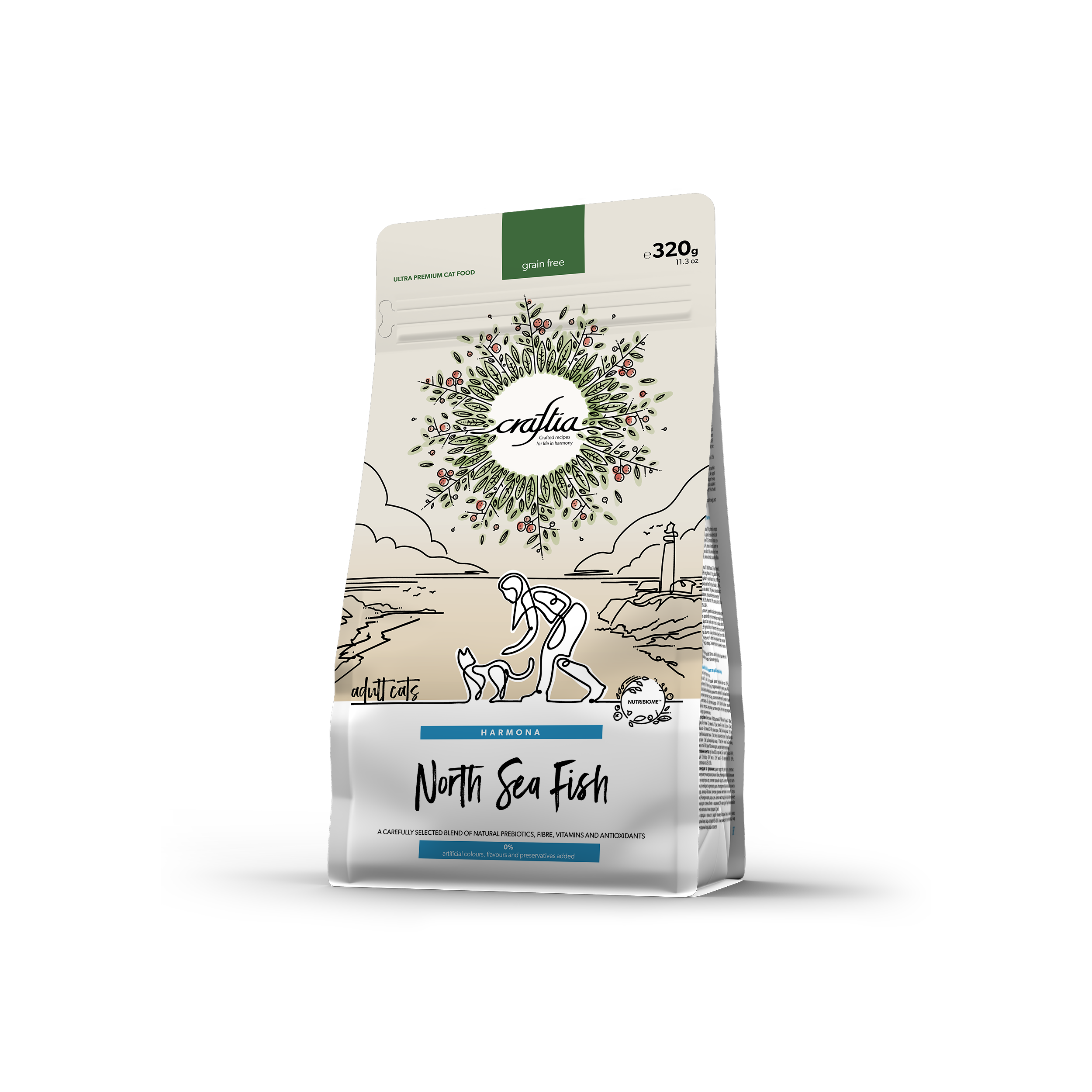 CRAFTIA HARMONA NORTH SEA FISH ADULT CAT 320 G [EN]