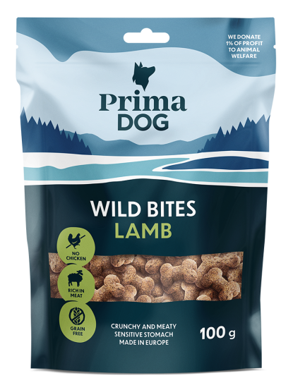 Prima Wild bites - Crunchy lamb with sea buckthorn 100g