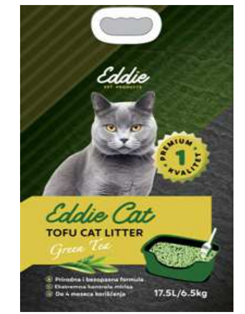 EDDIE Cat Tofu zeleni caj 6.5kg / 17.5l