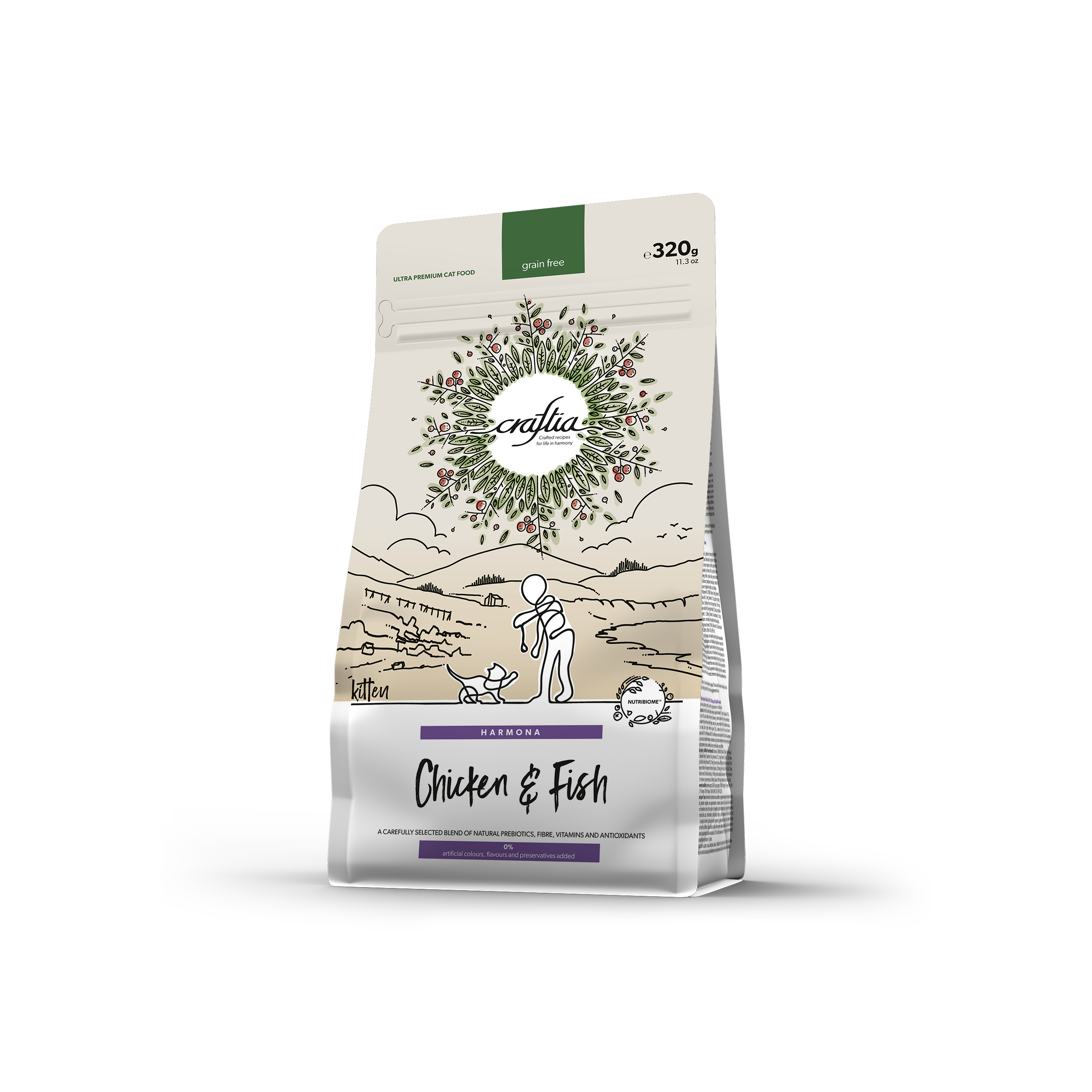 CRAFTIA HARMONA CHICKEN & FISH KITTEN 320 G [EN]