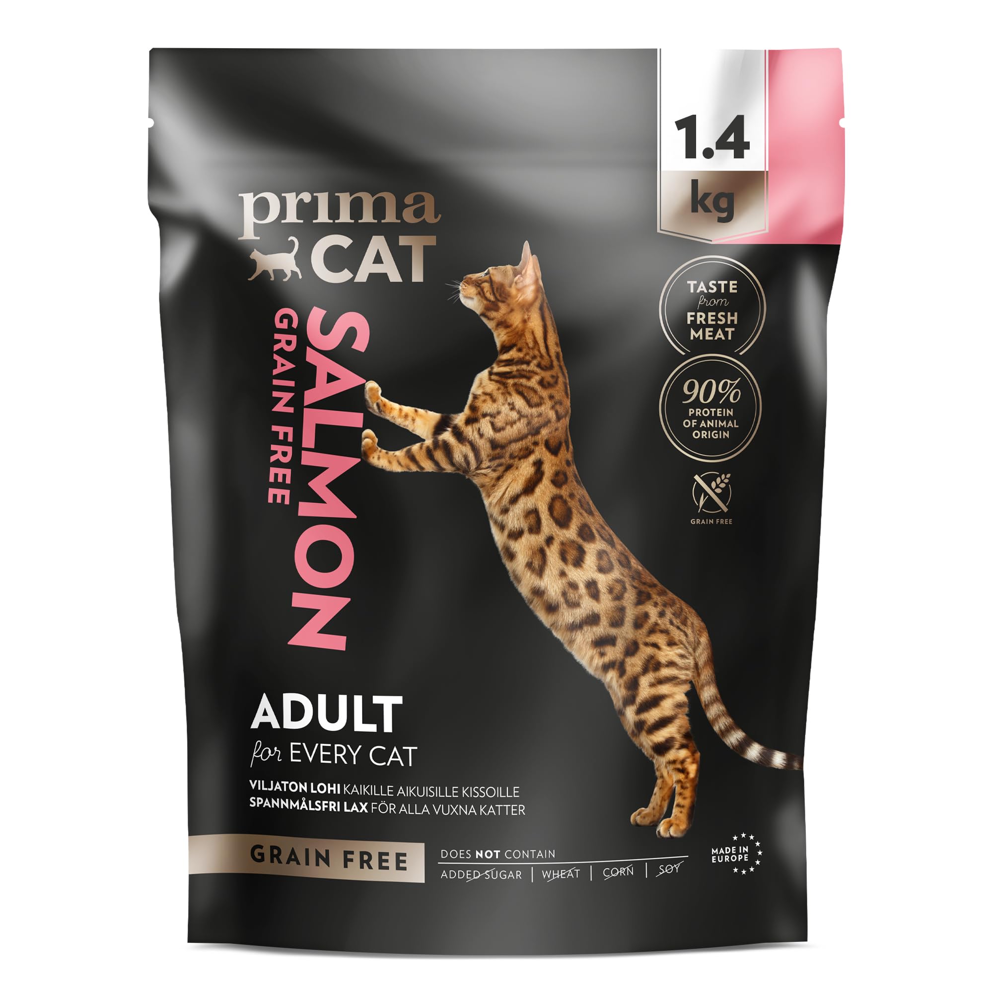 Prima Grain free salmon for adult cats 1.4kg