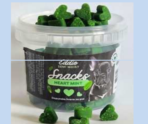 EDDIE semi moist HEART MINT 200g