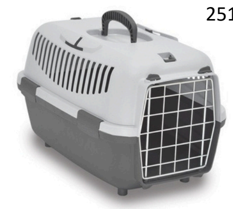 Transporter sa metalnim vratima 55x36x35 cm [EN]
