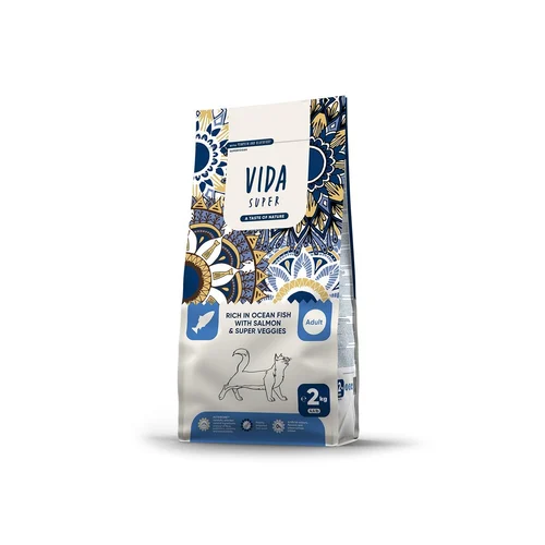 VIDA SUPER RICH IN OCEAN FISH WITH SALMON & SUPER VEGGIES ADULT CAT 2 KG
