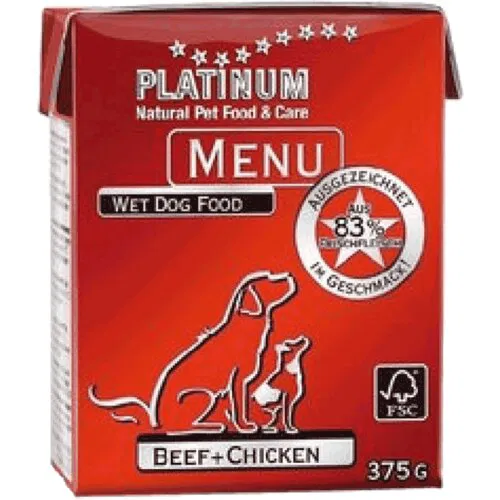 Platinum DOG Menu Govedina i Piletina 90 g [EN]