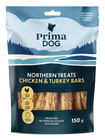 Prima Northern treats - Chicken & Turkey bars 80g