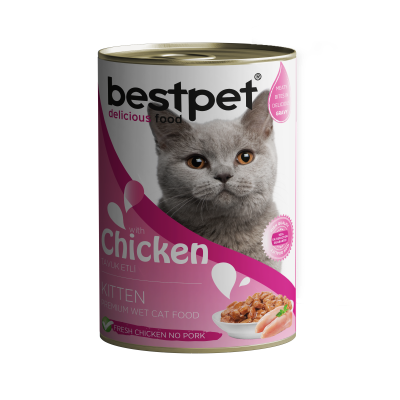 BESTPET konzerva 400g mačke piletina