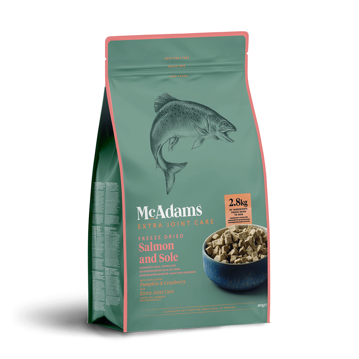 McAdams Raw Preserve & Freeze Dried Salmon Sole 200gr