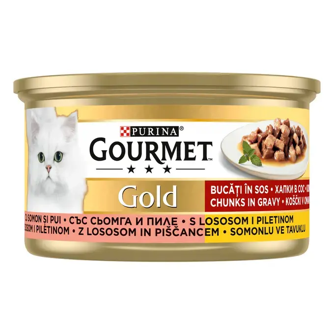Purina Gourmet Gold sa Lososom i Piletinom 85g
