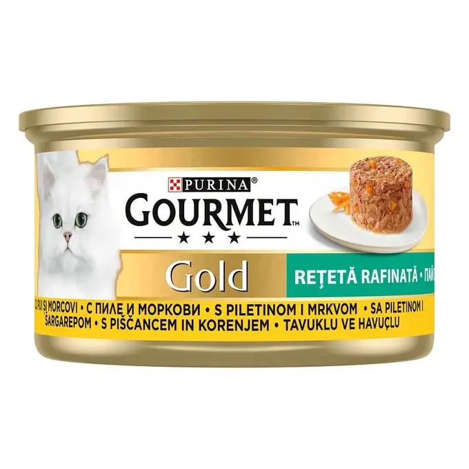 PURINA Gourmet Gold sa piletinom i šargarepom 85g