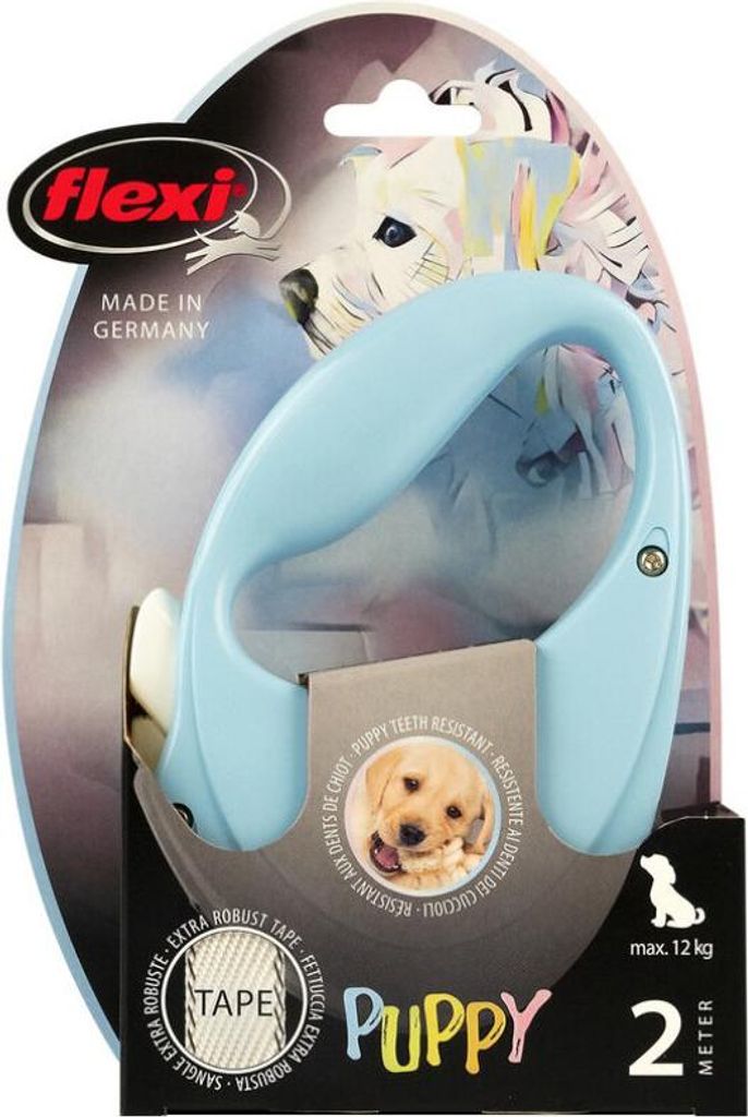 Flexi Puppy Hellblau (2m max. 12kg)