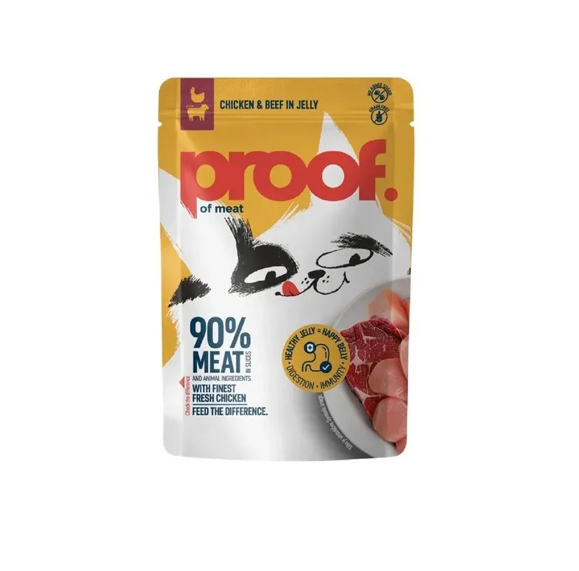 Proof of Meat piletina sa govedinom u želeu za odrasle mačke 85g