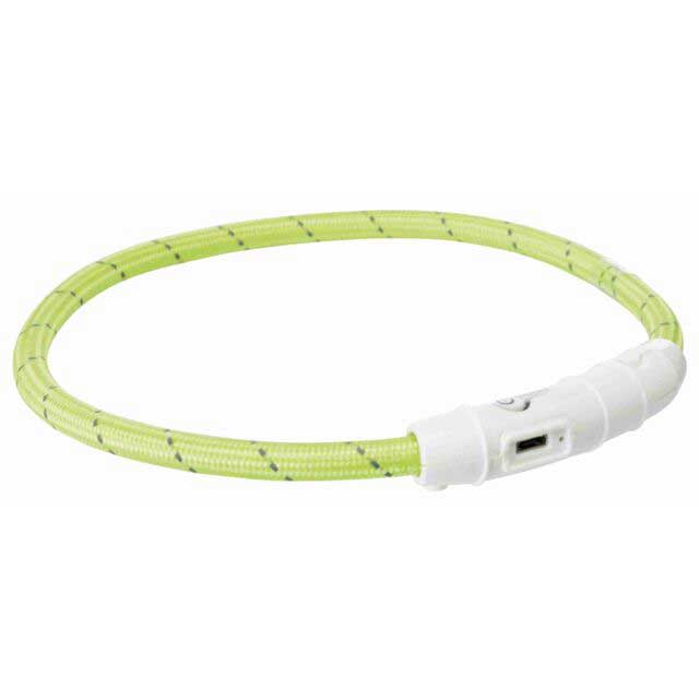 Trixie 12700 svetleca ogrlica za pse XS-S zelena